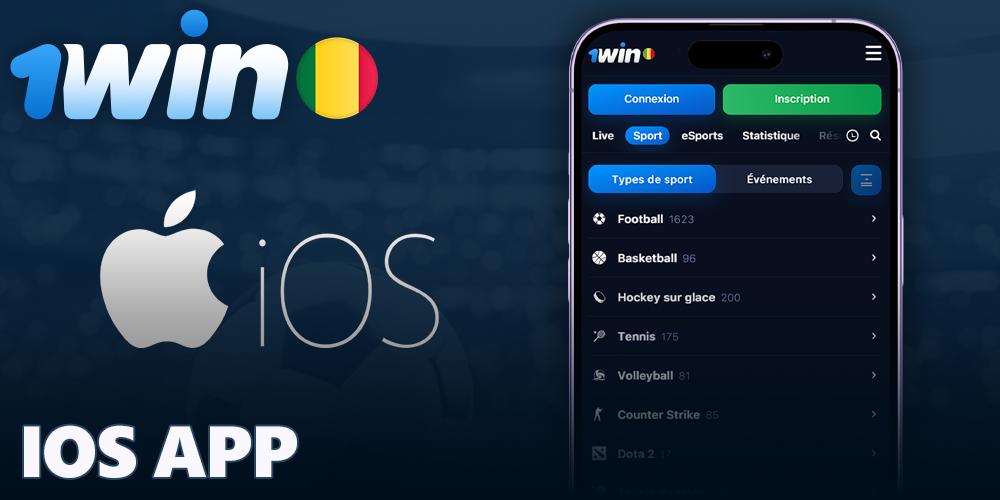 1Win applications mobiles pour iOS