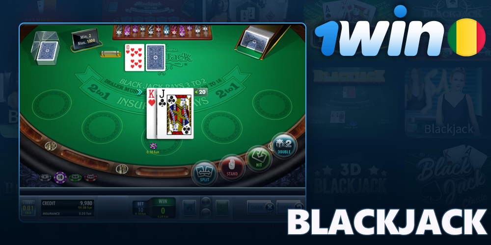 Jouez au Blackjack sur le casino en ligne 1Win au Mali