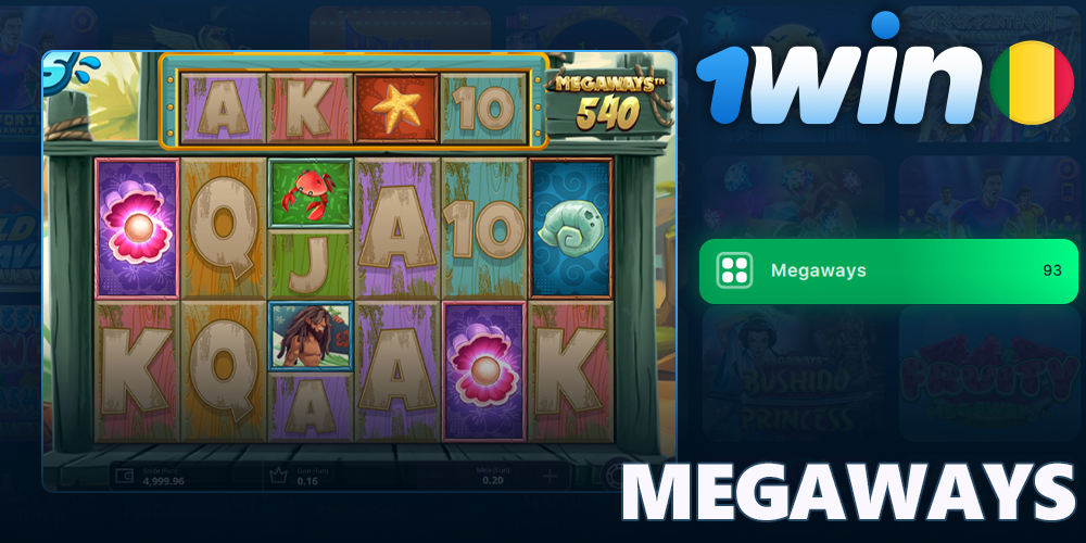 Catégorie de jeux Megaways au casino en ligne 1Win