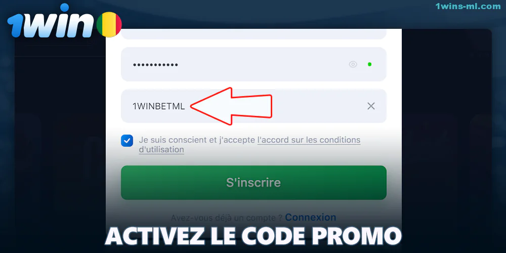 Activation du code promo 1Win au Mali