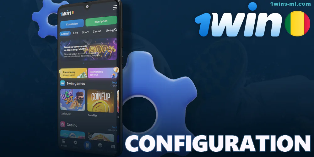 Configuration de l'application 1Win pour Android